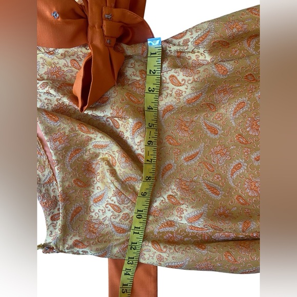 Mint 60’s Empire Waist One Shoulder Floral Brocade Tapestry Draped Maxi S Stun - Picture 7 of 16